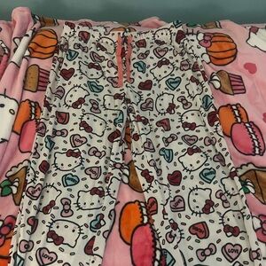 Hello kitty valentines pajama pants medium